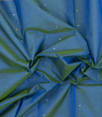 Sky Blue Handloom Silk Cotton Saree With Buttas-SC4816