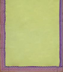 Mint Green Woven Synthetic Blended Saree With Embroidered Border-EN1981