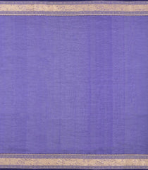 Purple Handloom Silk Cotton Saree With Gandaberunda Buttas-SC4005