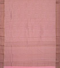 Dusty Pink Woven Mysore Silk Saree With Floral Motifs-MS3081