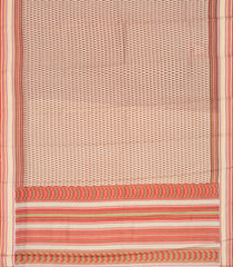 Cream Handloom Chanderi Cotton Saree With Printed Mango Motifs-CC1231