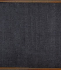 Black Handloom Kanchi Cotton Saree With Diamond Buttas-KC1651