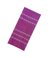 Pink Handloom Soft Silk Saree With Diamond Stripes-SO4631