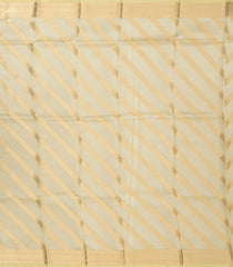 Gold Handloom Banarasi Tissue Saree With Chevron Motifs-BE1384