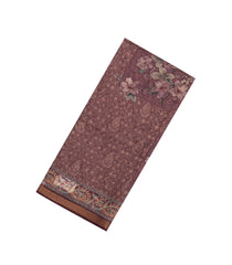 Peach Handloom Bengal Cotton Saree With Stripes -BG1453