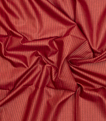 Peach Woven Tussar Silk Saree With Stripes & Zari Border-TU3491