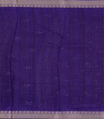 Violet Printed Art Dola Silk Saree With Floral Motifs-BL5749