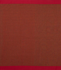 Dark Olive Woven Bengal Cotton Saree With Contrast border-BG1766