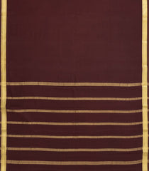 Brown Woven Mysore Silk Saree With Zari Border-MS3694