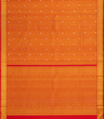 Red Handloom Kanchipuram Tissue Silk Saree With Annam Buttas-KA13721