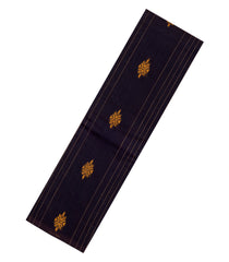 Dark Purple Woven Rasipuram Cotton Saree With Stripes & Buttas-RA2573