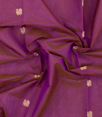 Lilac Handloom Silk Cotton Saree With Zari Buttas & Contrast Border-SC4802