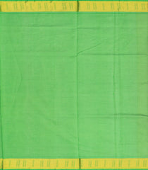 Red Handloom Silk Cotton Saree With Stripes & Contrast Border-SC3704