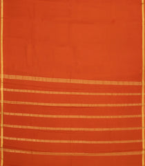 Orange Woven Mysore Silk Saree With Zari Border-MS3736