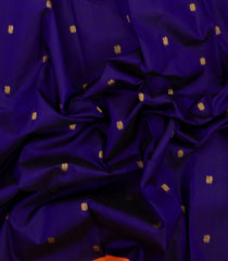 Dark Blue Handloom Korvai Kanchipuram Silk Saree With Annam Kanchipuram Butta Silk Sarees-KA16610