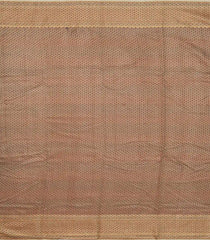 Beige Woven Tussar Silk Saree With Meena Floral Border-TU2982