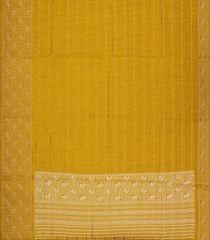 Mustard Woven Synthetic Dola Silk Saree With Zari Stripes-BL5717