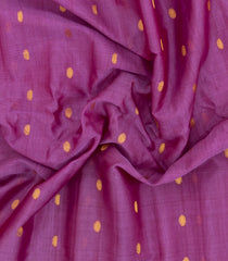 Pink Handloom Gadwal Silk Cotton Saree With Buttas-GA0358