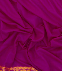 Magenta Woven Bengal Cotton Saree With Contrast Border-BG1744