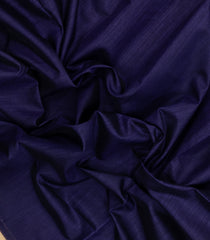 Dark Blue Woven Art Dupion Saree With Meena Floral Border-BL5921