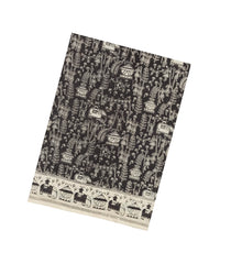 Black Printed Kalamkari Cotton Saree -KAL1246
