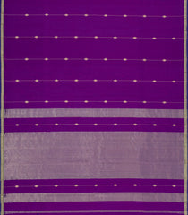 Purple Handloom Maheswari Silk Cotton Saree With Buttas-SC4177