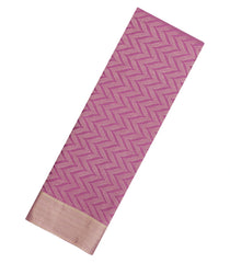 Lilac Woven Mysore Silk Saree With Chevron Stripes-MS3515