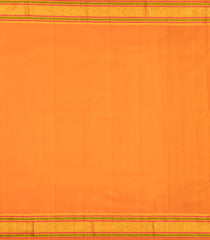Navy Blue Handloom Korvai Kanchipuram Silk Saree With Zari Buttas-KA15894