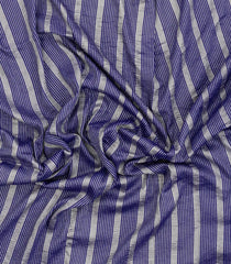 Purple Woven Banarasi Khaddi Georgette Silk Saree With Stripes-BE1952