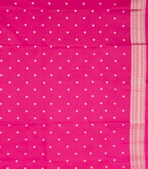 Pink Woven Blended Aura Saree With Zari Buttas & Zari Border-BL5813