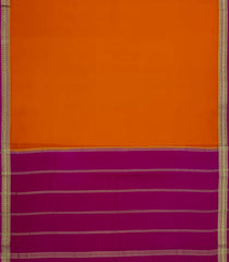 Orange Woven Mysore Silk Saree With Contrast Border-MS3410