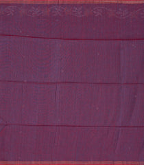 Maroon Handloom Tussar Linen Saree With Floral Motifs-TU3017