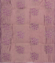 Mauve Embroidered Synthetic Crushed Tissue Saree With Floral Motifs-SY0590