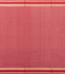 Red Handloom Silk Cotton Saree With Buttas & Zari Border-SC4594