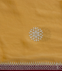Yellow Synthetic Fendy Saree With Stone Border-BL5441