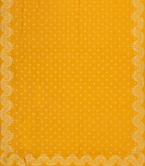 Mustard Woven Synthetic Viscose Saree With Floral Motifs-BL4728