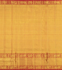 Gold Handloom Kanchipuram Tissue Silk Saree With Annam Motifs-KA16287