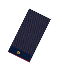 Navy Blue Handwoven Bengal Cotton Saree With Floral Buttas-BG1479