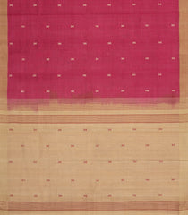 Peach Woven Rasipuram Cotton Saree With Buttas-RA2642
