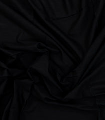 Black Woven Bengal Cotton Saree With Contrast Border-BG1880