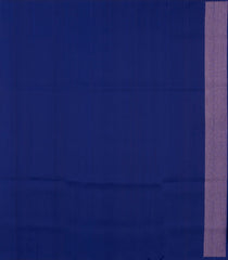 Blue Handloom Soft Silk Saree With Diamond Floral Buttas-SO4416