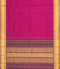 White Handloom Korvai Kanchipuram Silk Saree With Buttas & Contrast Border-KA14020