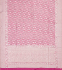 Bubblegum Pink Woven Art Dupion Saree With Floral Zari Motifs-BL5916