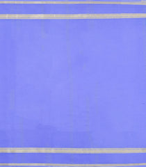 Cyan Woven Mysore Silk Saree With Contrast Zari Border-MS3621