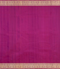 Dark Purple Handloom Silk Saree With Gandaberunda Buttas & Pallu-KA15776