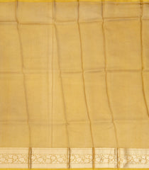 Brown Handloom Banarasi Organza Silk Saree With Floral Motifs-BE1394