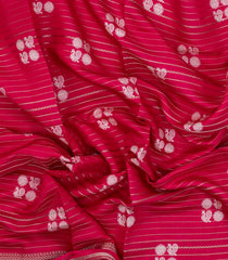 Red Printed Synthetics Dola Silk Saree With Zari Stripes-BL5192
