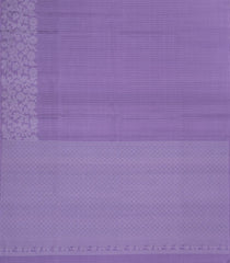 Lavender Handloom Soft Silk Saree With Checks & Floral Border-SO4589