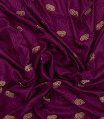 Magenta Printed Synthetics Dola Saree Zari Buttas-BL5303