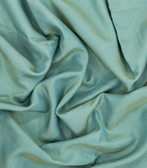 Steel Blue Woven Blended Viscose Saree With Contrast Border-BL5543